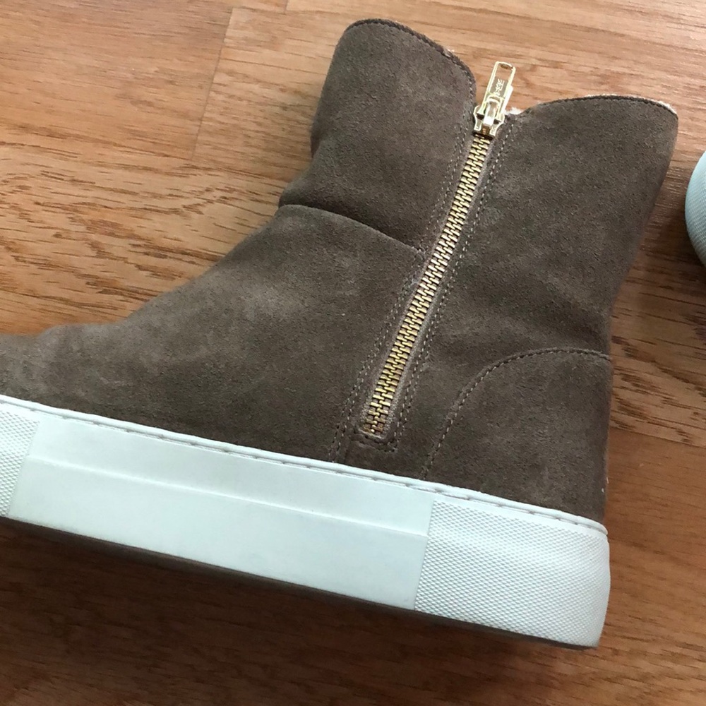 Jslides Faux Fur Lined Platform Boot Size 6.5 - image 6